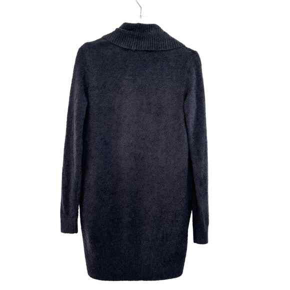 Barefoot Dreams XS/S CozyChic Lite Circle Cardigan Black Open Front Women 452 - Picture 2 of 8